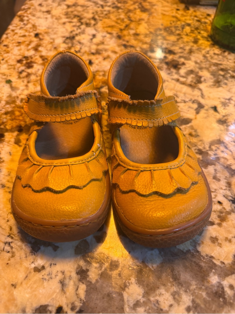 Livie & Luca Girls Mustard Yellow Mary Jane Moccasins